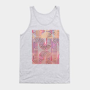 Waves pattern bright colorful interlaced Tank Top